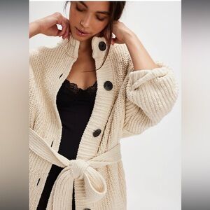 NWT Free People Brooklyn Belted Cardi